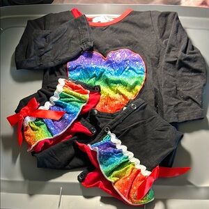 Rainbow Heart Kids Outfit